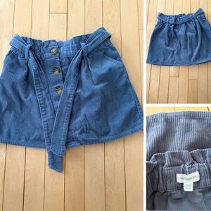 Stylish Blue Corduroy Skirt for Kids